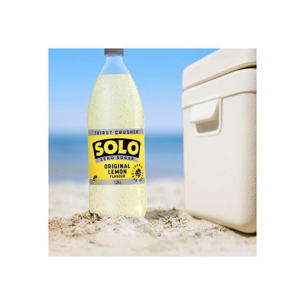 Solo Zero Sugar Original Lemon Soft Drink - 1.25L