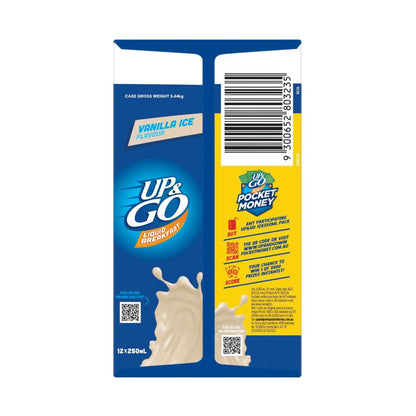 Sanitarium Up&go Liquid Breakfast Fridge Vanilla Pack 12x250ml - 3L