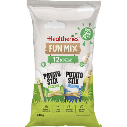 Healtheries Potato Stix Fun Mix 20g X 12 Pack