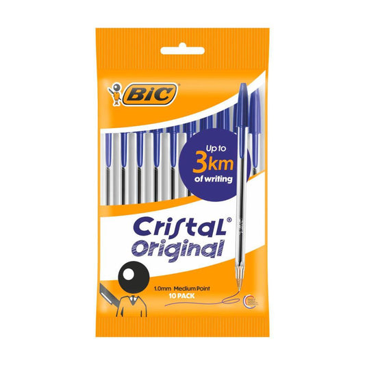 BIC Cristal Original Pen Blue - 10 Pack