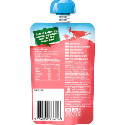 Raffertys Garden Baby Food Pouch Summer Fruits & Quinoa 6+ Months 120g