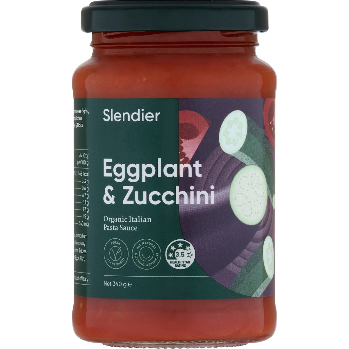 Slendier Zucchini & Eggplant Pasta Sauce 340g