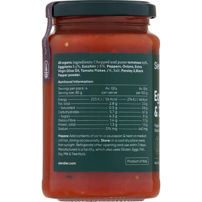 Slendier Zucchini & Eggplant Pasta Sauce 340g