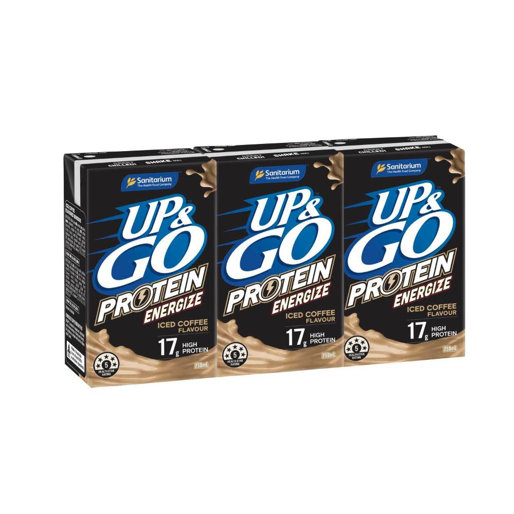 Sanitarium Up&go Protein Energize Coffee 3x250ml - 750mL