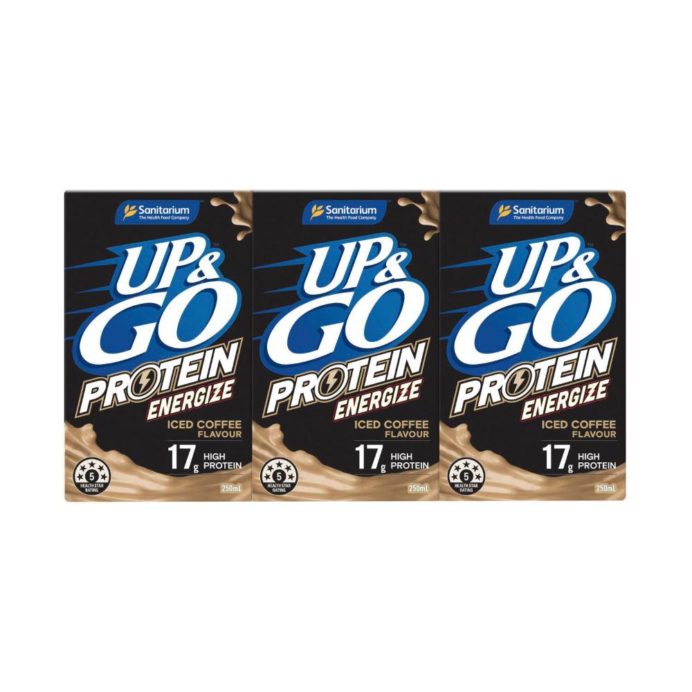 Sanitarium Up&go Protein Energize Coffee 3x250ml - 750mL
