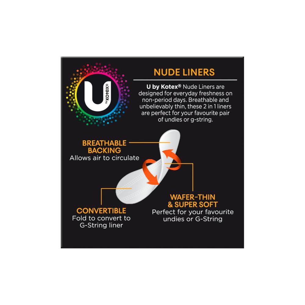 U by Kotex Nude Liners - 30 pack