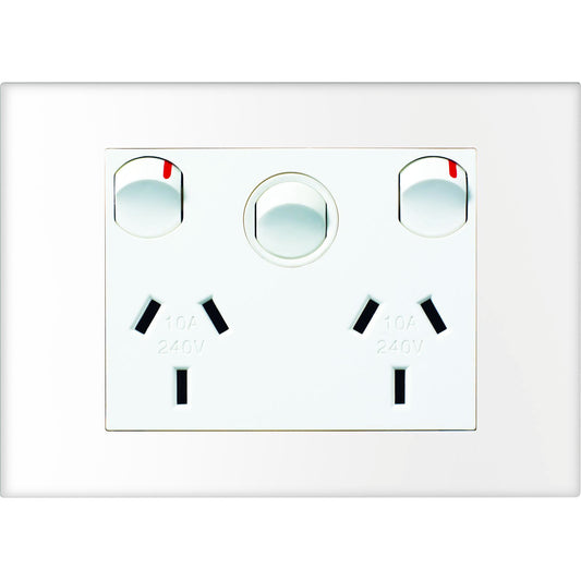 HPM Vivo Double Powerpoint - 118 x 85mm - White