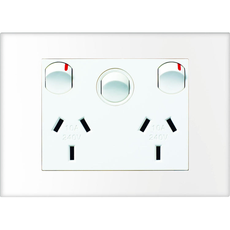 HPM Vivo Double Powerpoint - 118 x 85mm - White