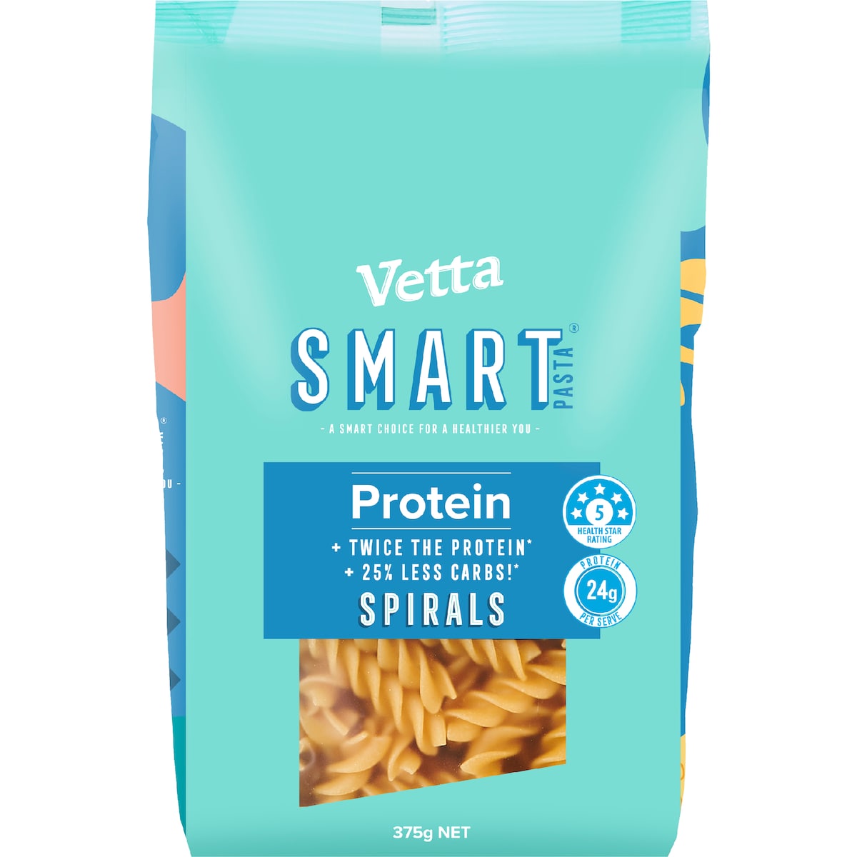 Vetta Smart Protein Spirals Pasta 375g
