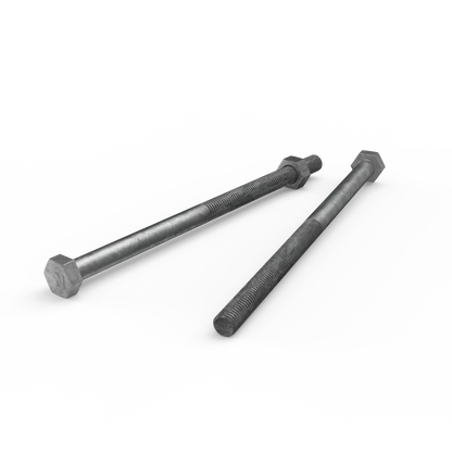 Zenith Hot Dip Galvanised Hex Head Bolts - M8 x 150mm - 25 Pack