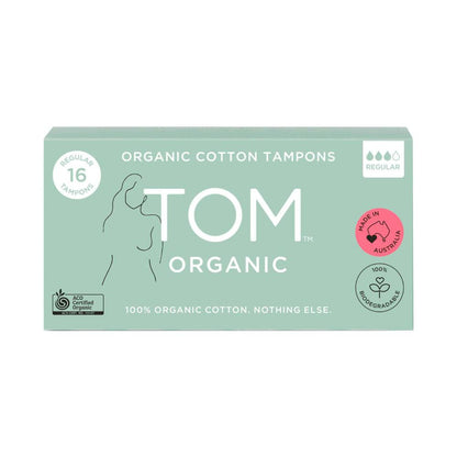 TOM Organic Regular Tampons - 16 pack