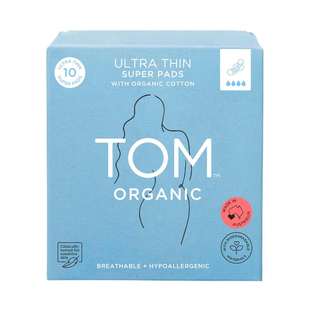TOM Organic Super Pads - 10 pack