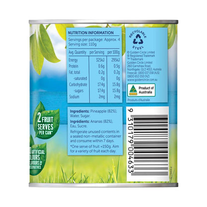 Golden Cire Australian Pineapple Crushed In Syrup - 450g