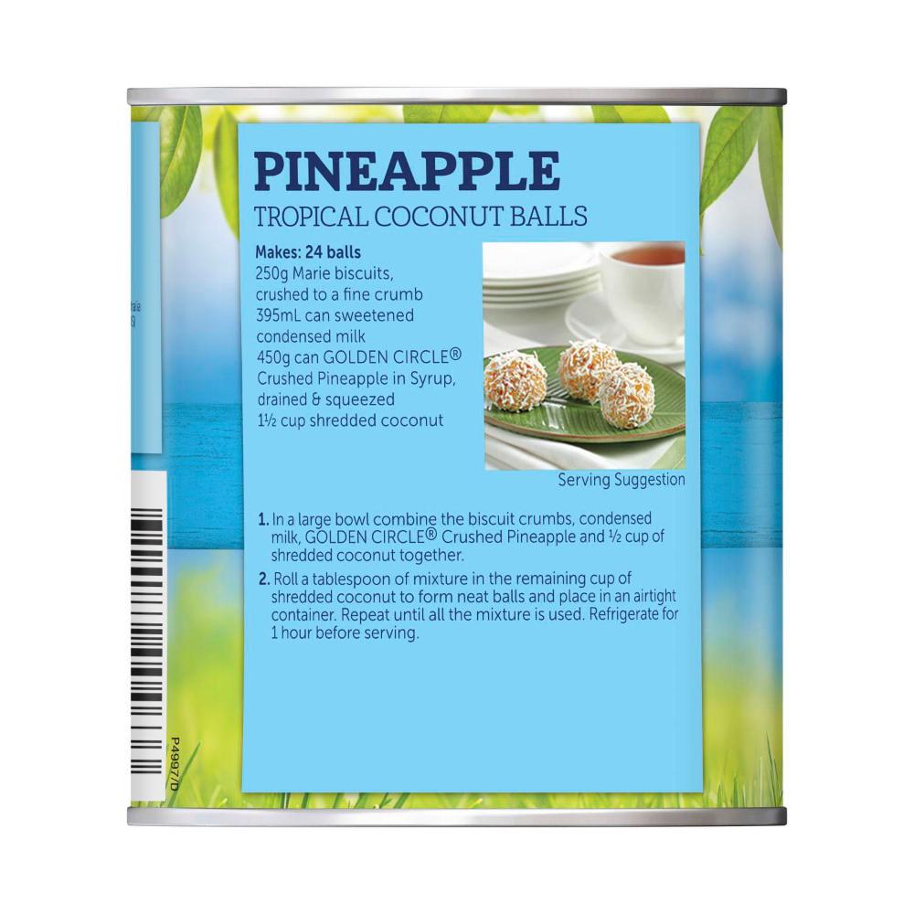Golden Cire Australian Pineapple Crushed In Syrup - 450g