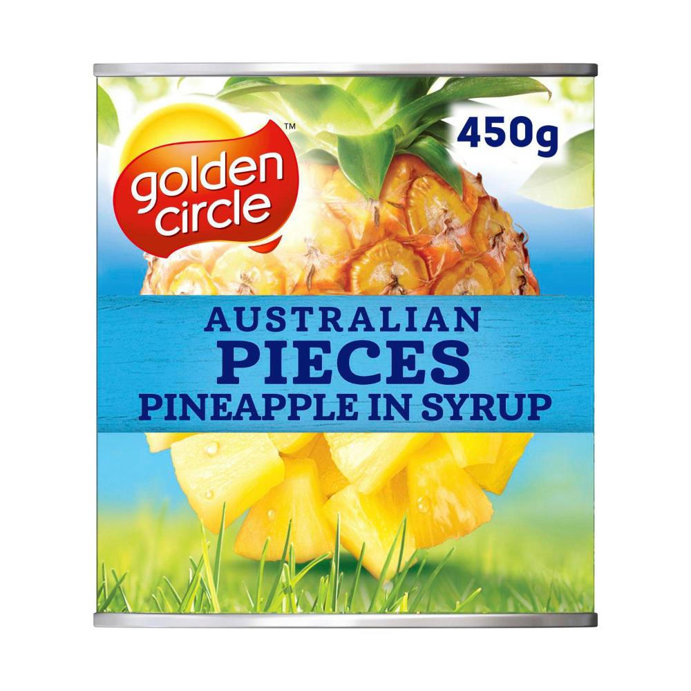 Golden Cire Australian Pineapple Pieces In Syrup - 450g