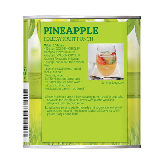 Golden Cire Australian Pineapple Pieces In Juice - 440g