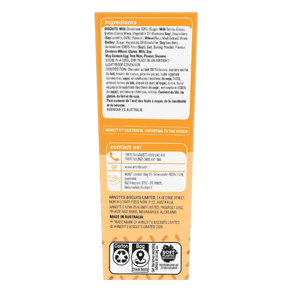 Arnotts Tee Vee Snacks Malt Sticks Chocolate Biscuits 175g