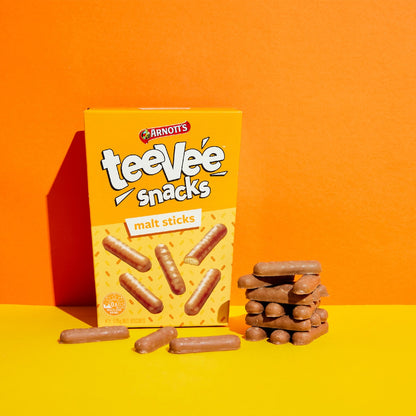 Arnotts Tee Vee Snacks Malt Sticks Chocolate Biscuits 175g