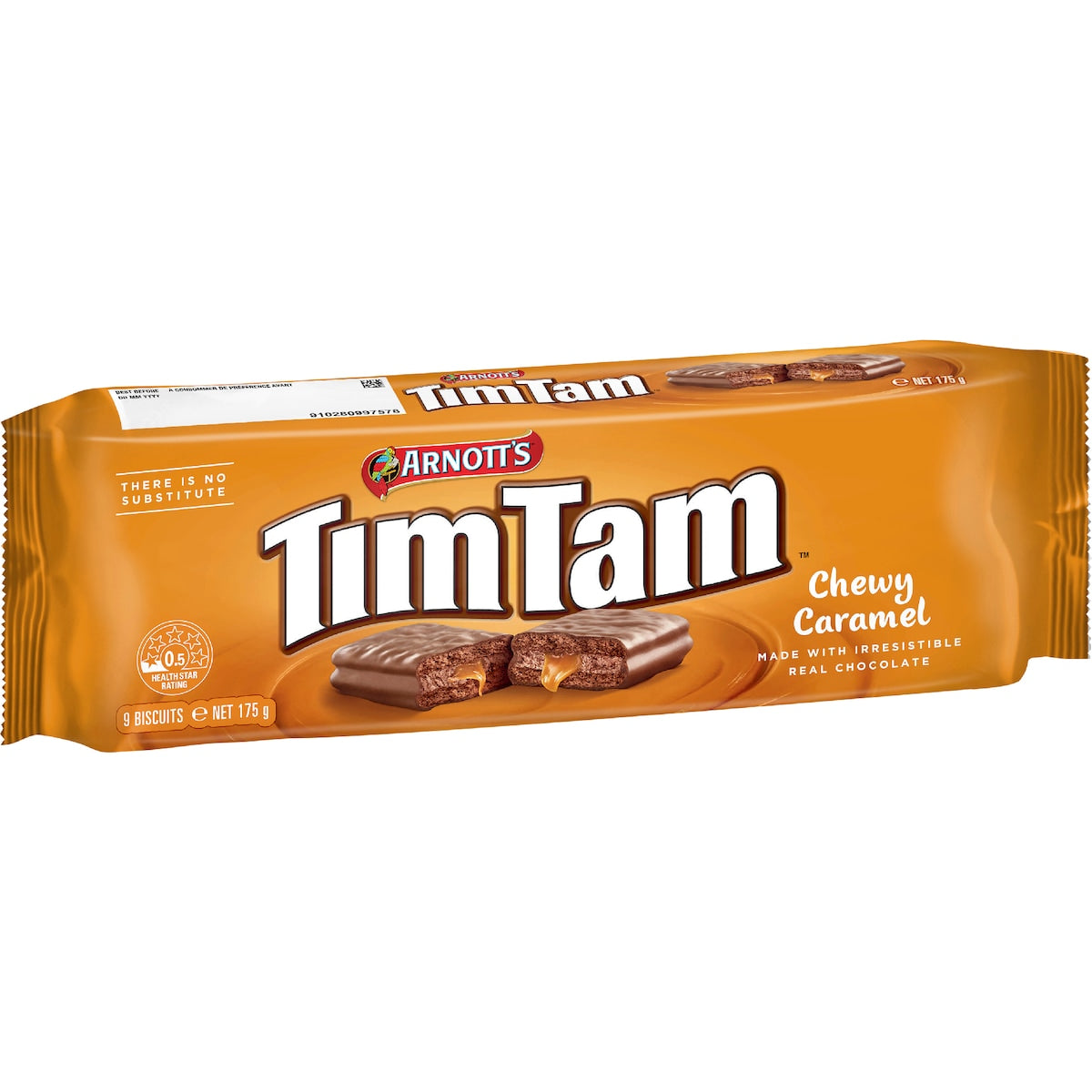 Arnotts Tim Tam Chewy Caramel Chocolate Biscuits 175g