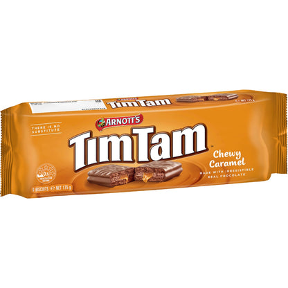 Arnotts Tim Tam Chewy Caramel Chocolate Biscuits 175g