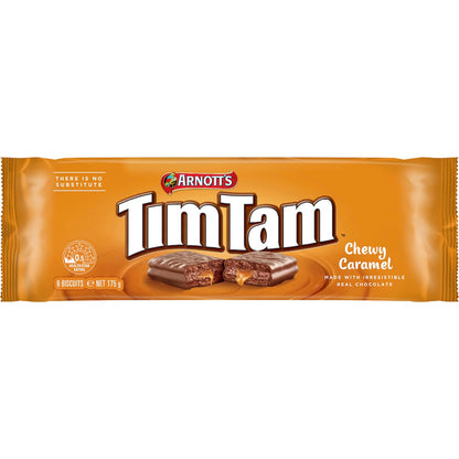 Arnotts Tim Tam Chewy Caramel Chocolate Biscuits 175g