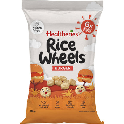 Healtheries Rice Wheels Burger 21g X 6 Pack