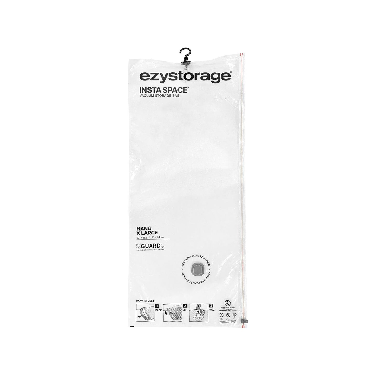 Ezy Storage Insta Space Hang Flat Vacuum Bag - 640 x 1500mm