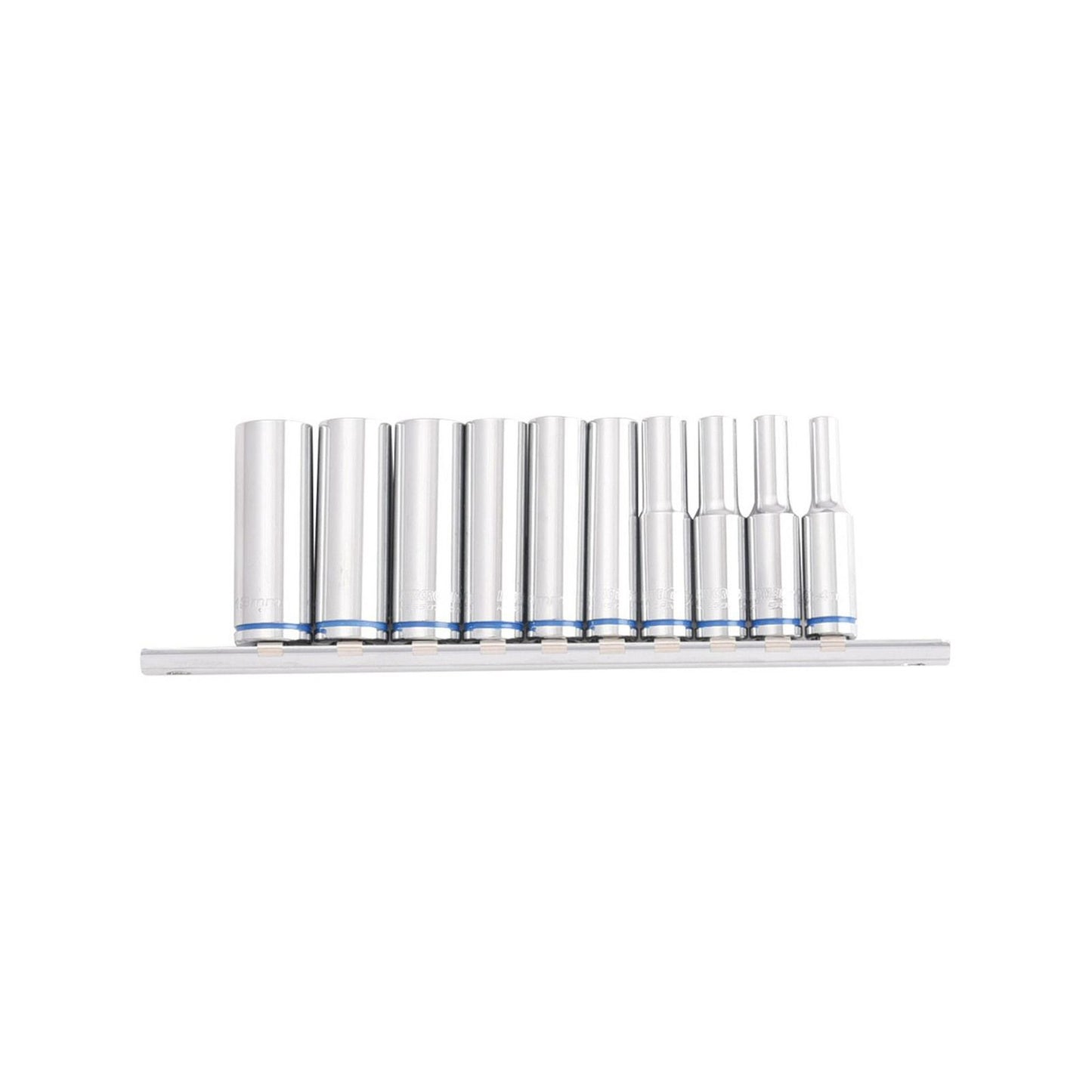 Kincrome Deep Socket Rail - 10 Piece - 1/4" Drive Metric