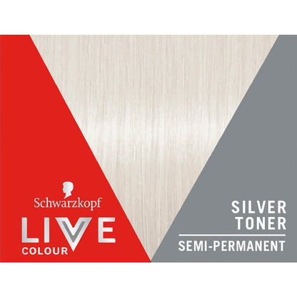 Schwarzkopf Live Colour Hair Dye Silver Toner Semi Permanent Each