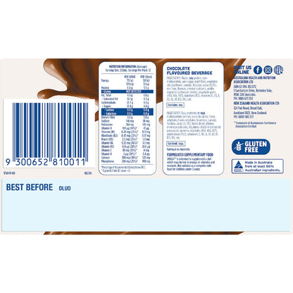 Up&go Dairy Free Liquid Breakfast Choc Ice 250ml X 12 Pack