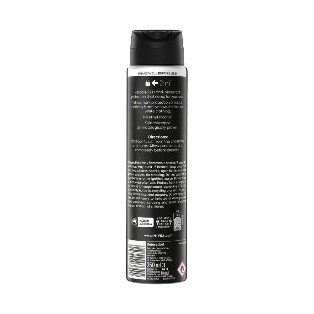 Nivea Deo Aero Men Invisible Black And White - 250mL