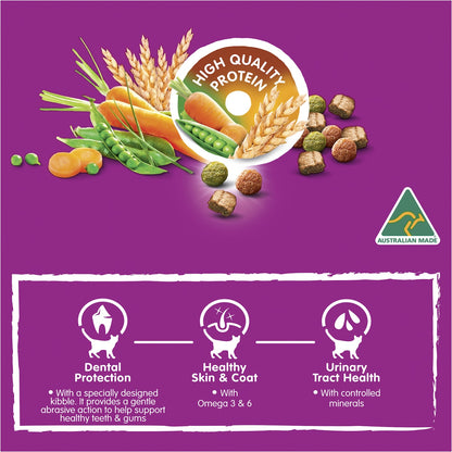 Whiskas Adult 1+ Years Dry Cat Food Chicken & Rabbit Flavours 800g