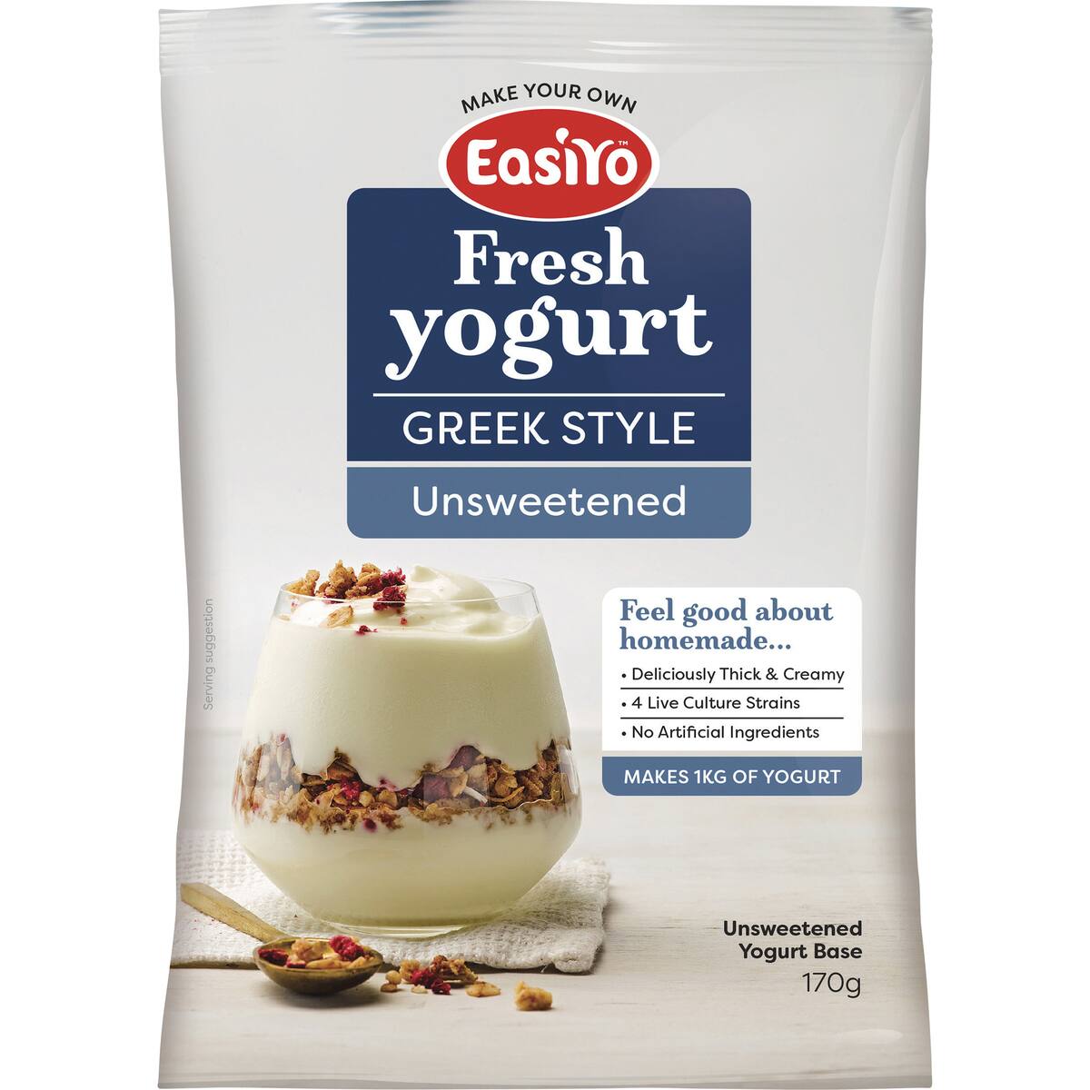 Easiyo Greek Style Unsweetened Yogurt Base 170g