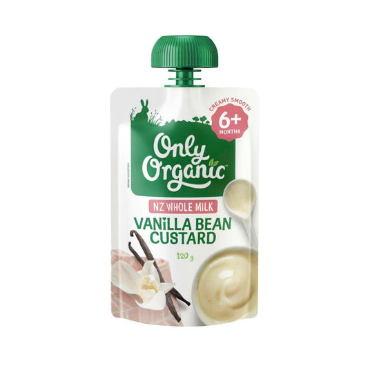 Only Organic Vanilla Bean Custard 6+ Months - 120g