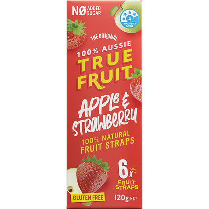 True Fruit True Fruit Apple & Strawberry Straps 120g