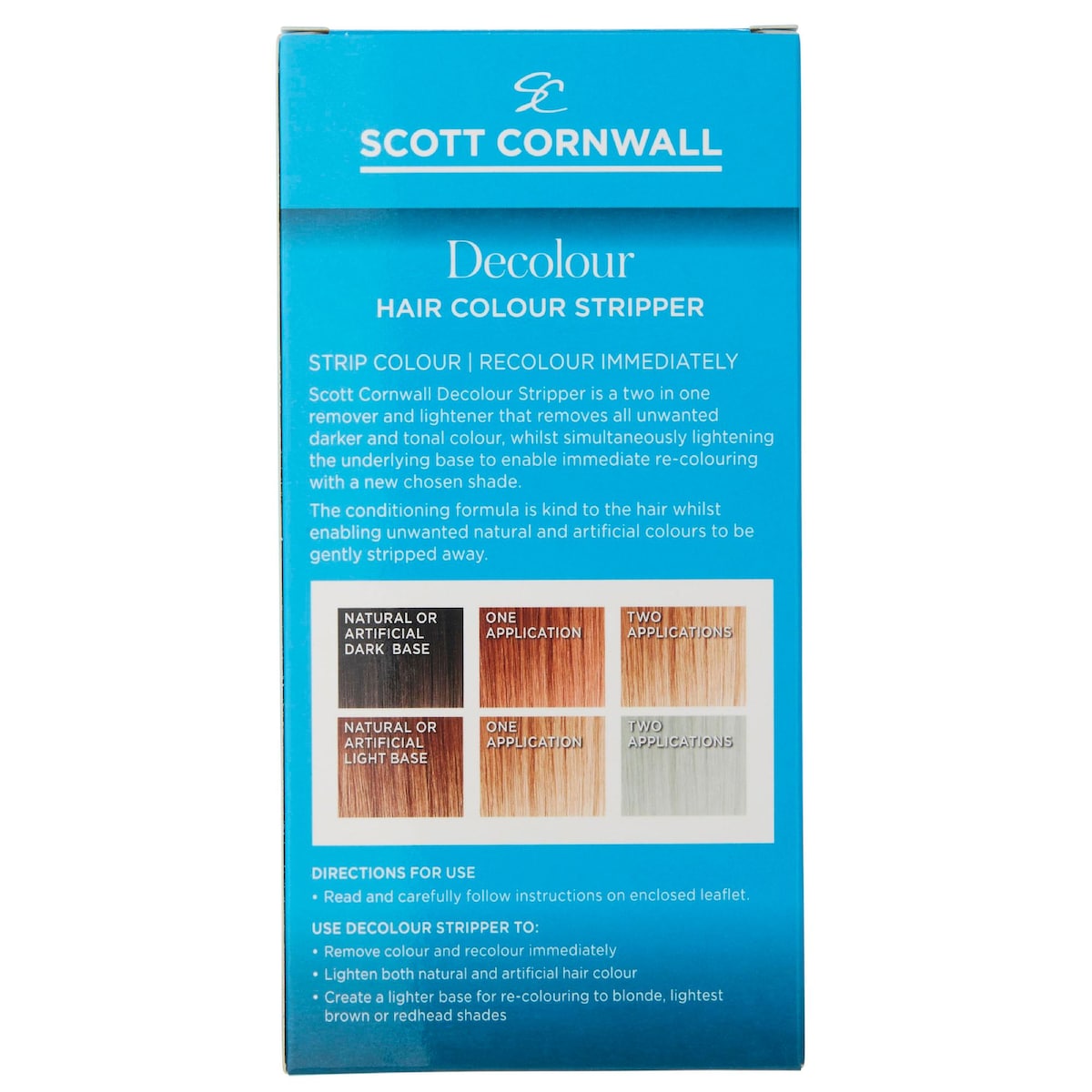 Scott Cornwall Decolour Hair Colour Stripper Each