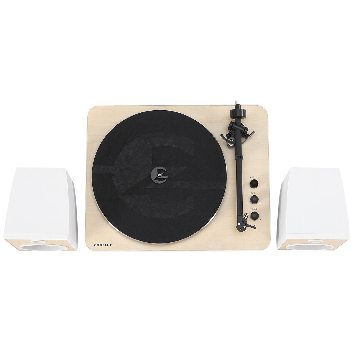 Crosley T170 Turntable Shelf System CRT170A-WH4 White Bluetooth 33/45 Rpm