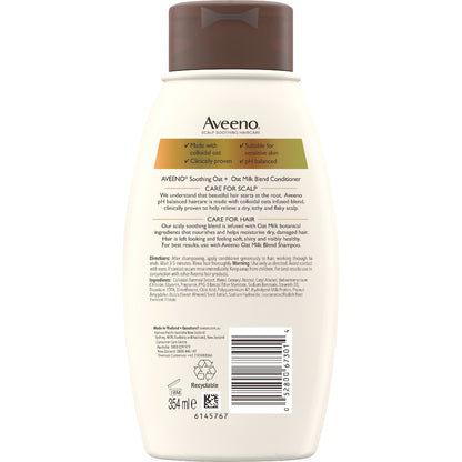 Aveeno Oat Milk Blend Moisturising Conditioner For Damaged Hair 354ml
