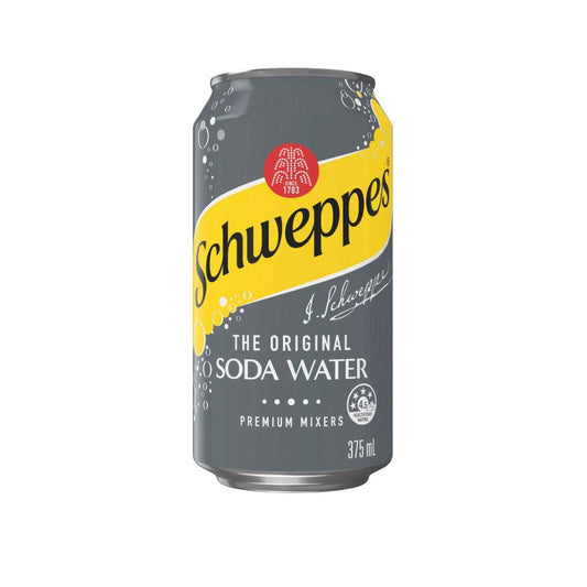 Schweppes Mixers Soda Water Soft Drink 10x375ml