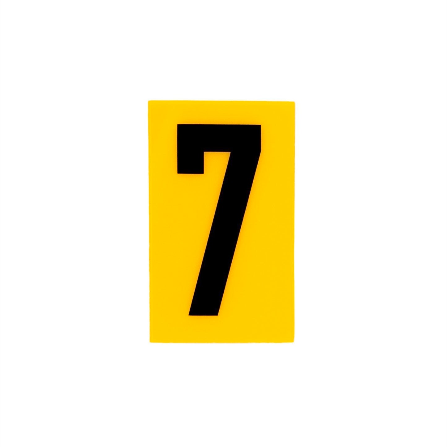 Sandleford Yellow Self Adhesive House Number 7 - 60mm