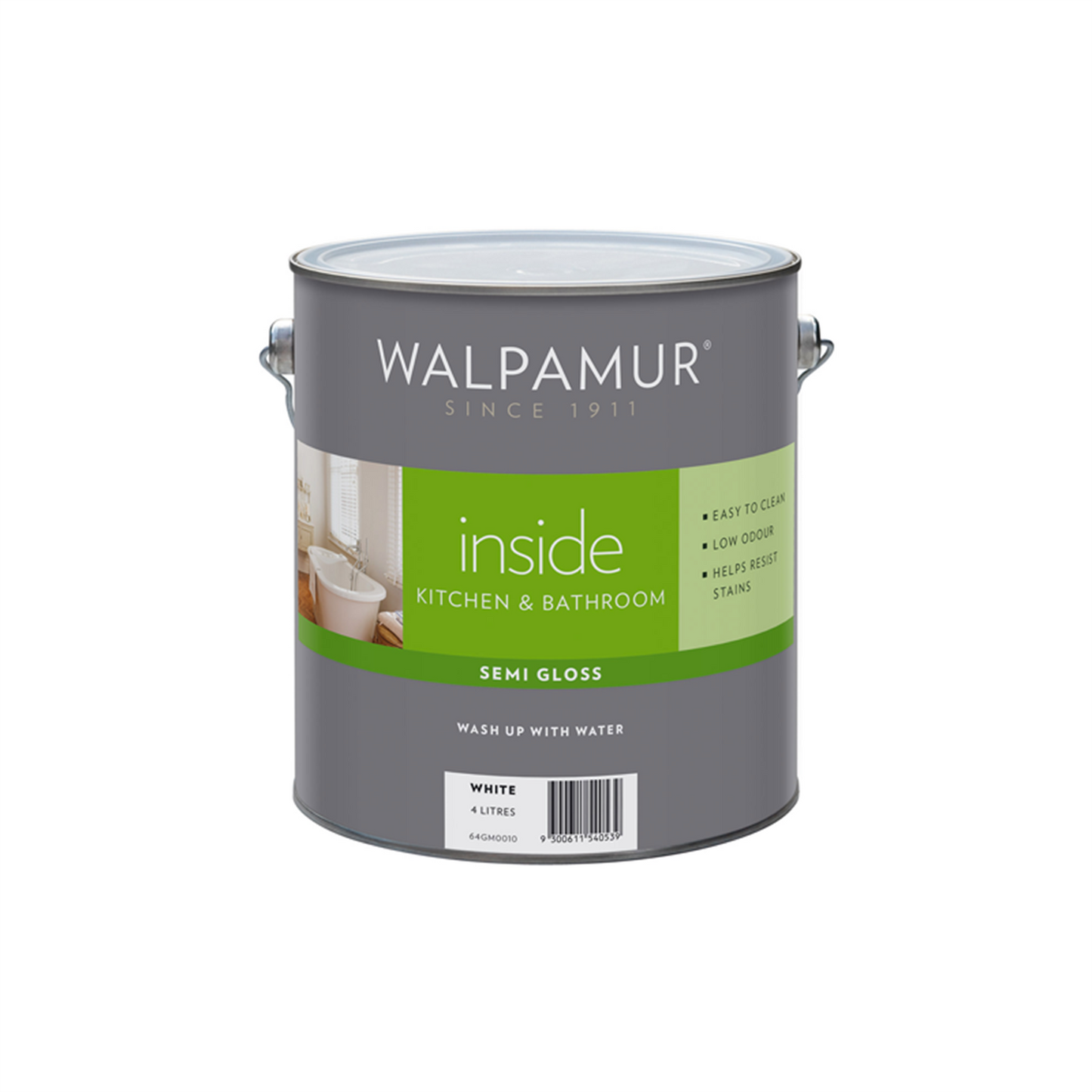 Walpamur Inside Interior Paint - 4L - White