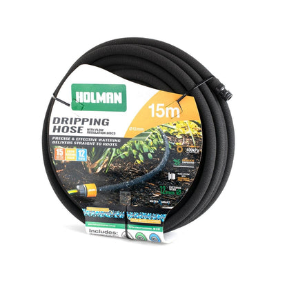 Holman Weeper Hose - 15m - Condensed Rubber - UV Resistant