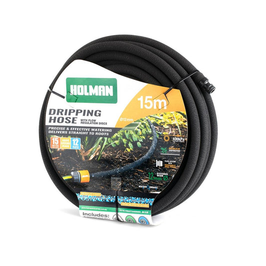 Holman Weeper Hose - 15m - Condensed Rubber - UV Resistant