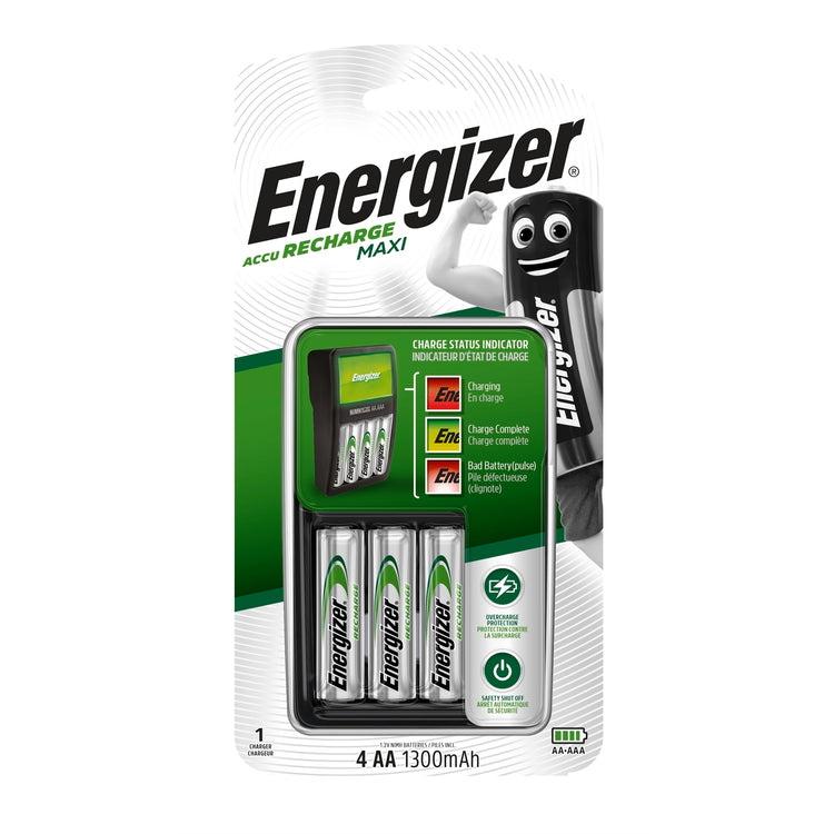 Energizer Recharge Maxi 1.2V AA Battery CHVCM4 4 Pack