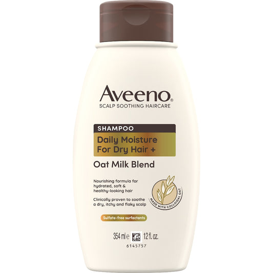 Aveeno Oat Milk Blend Moisturising Shampoo For Damaged Hair 354ml