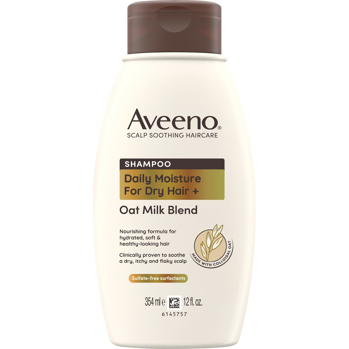 Aveeno Oat Milk Blend Moisturising Shampoo For Damaged Hair 354ml