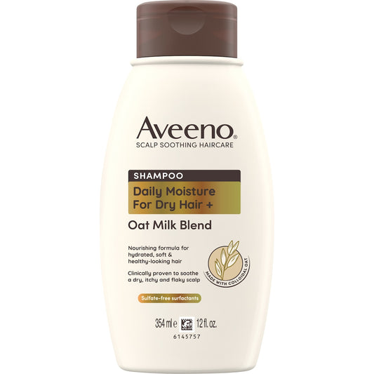 Aveeno Oat Milk Blend Moisturising Shampoo For Damaged Hair 354ml