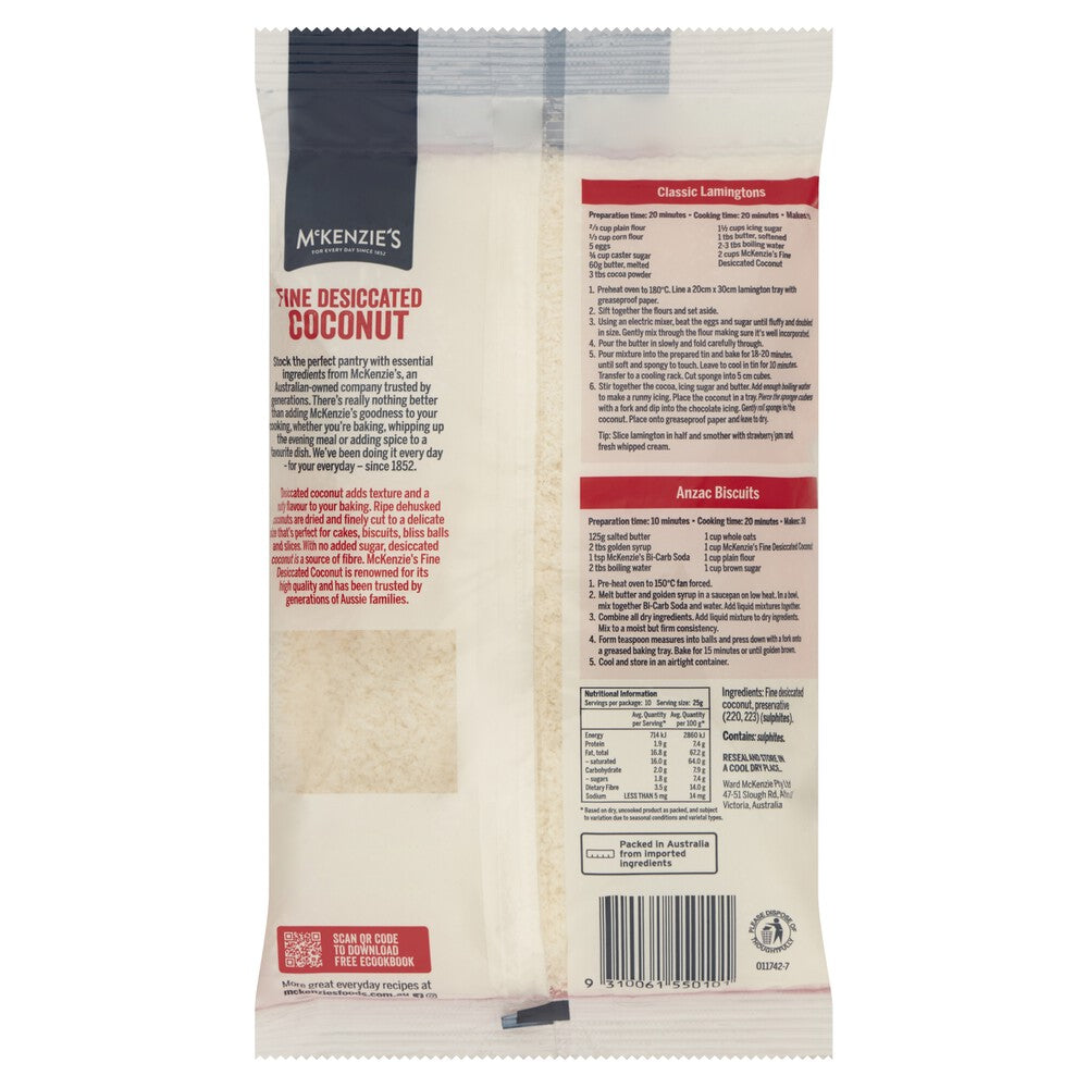 McKenzie's Desiccated Coconut - 250g