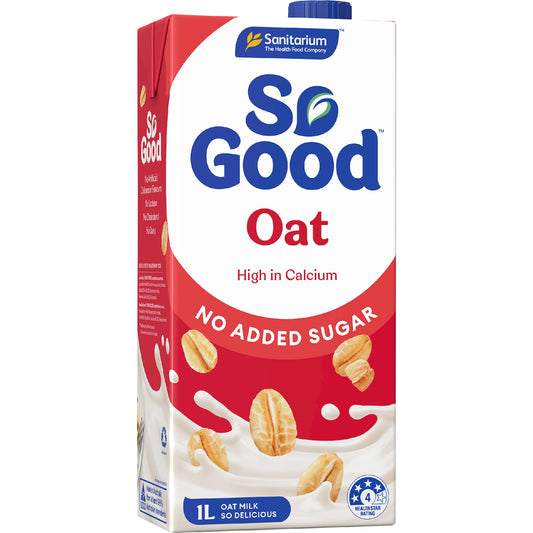 Sanitarium So Good Oat No Added Sugar Uht Milk 1l