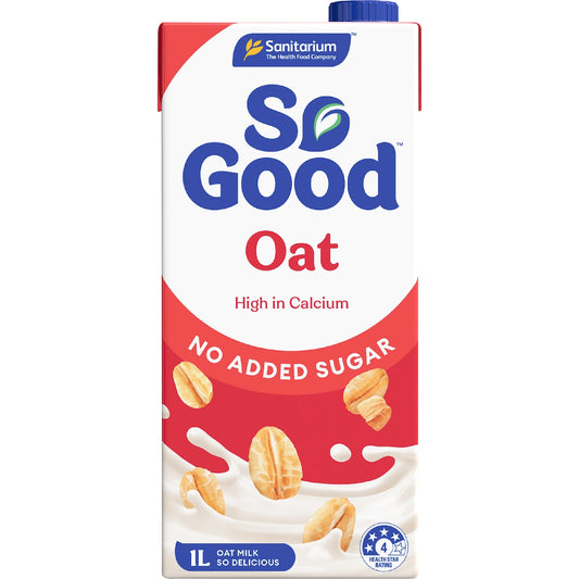 Sanitarium So Good Oat No Added Sugar Uht Milk 1l